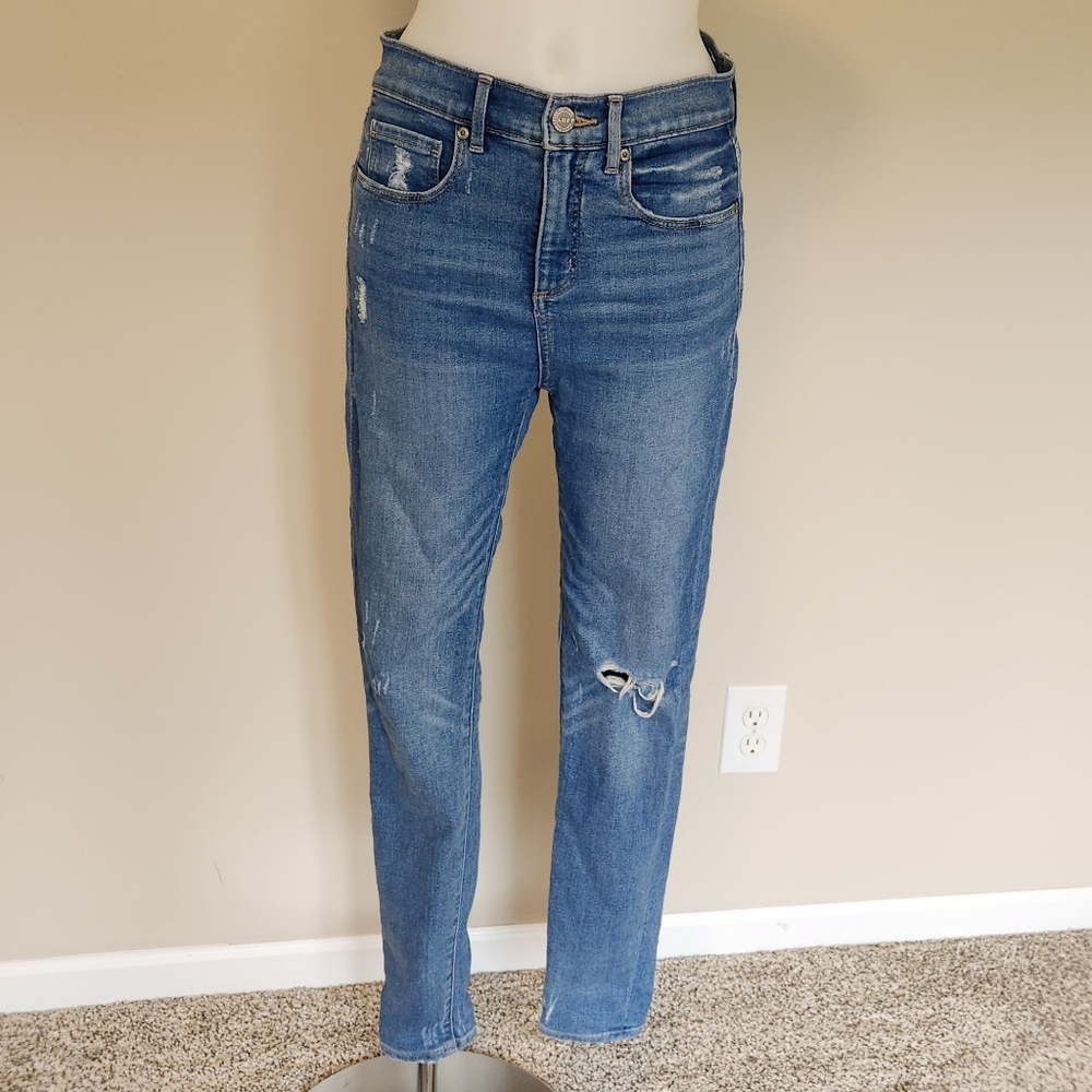 LOFT High waist skinny distressed denim - Picture 1 of 9